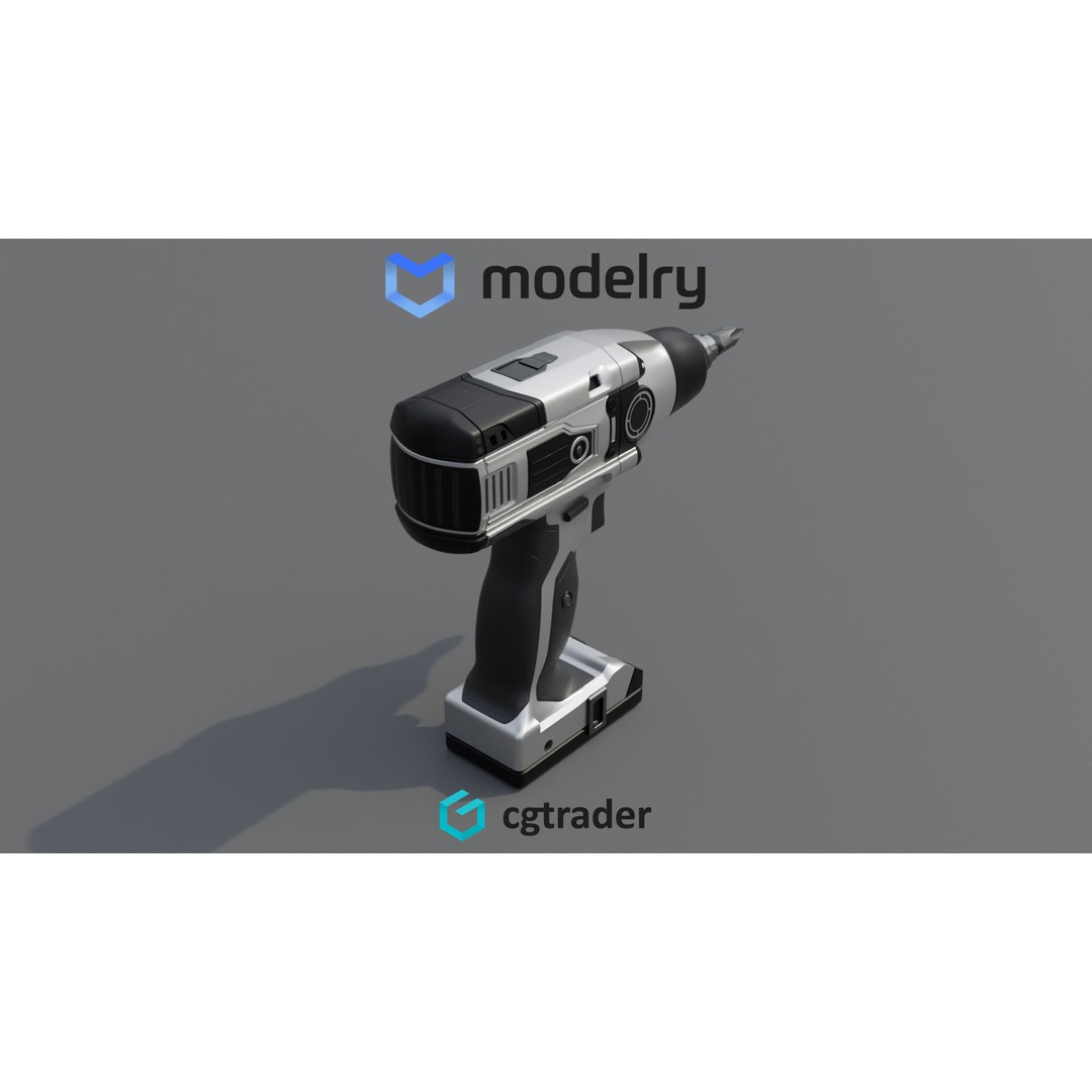 Impact Driver 3D Model – High Poly PBR Tool, FBX Format - View 4