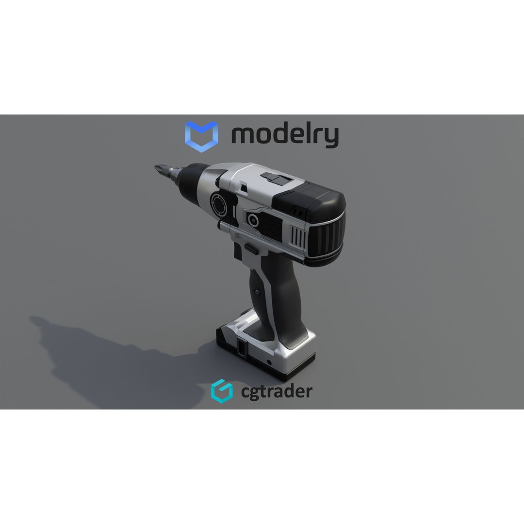 Impact Driver 3D Model – High Poly PBR Tool, FBX Format - View 5