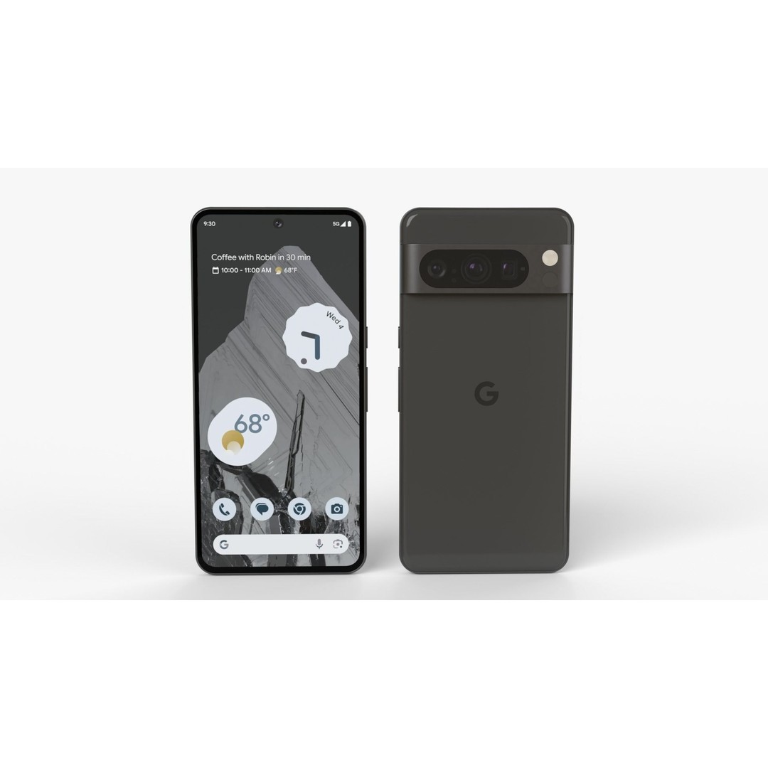 Google Pixel 8 Pro 3D Model – Game-Ready PBR Asset, FBX, OBJ, Blender - View 8