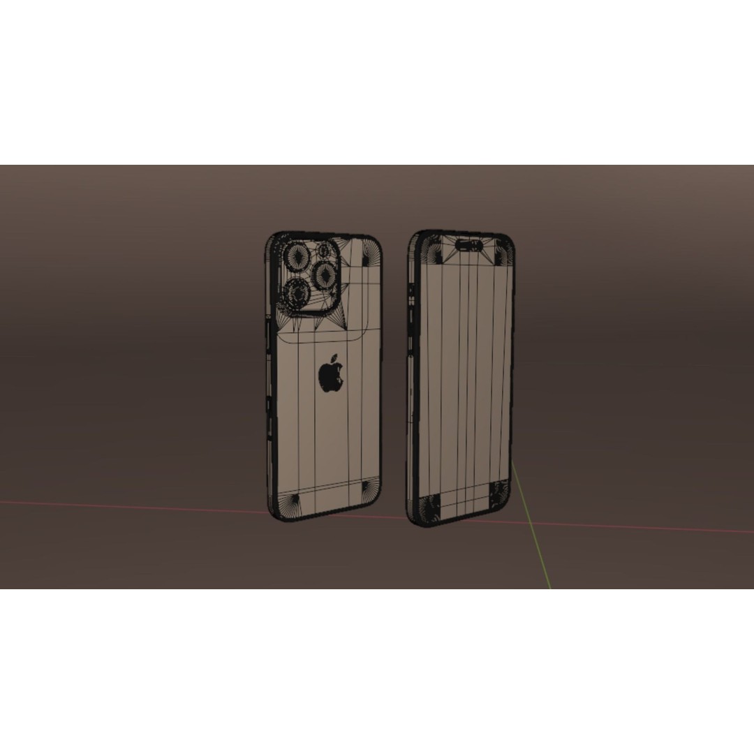 Apple iPhone 15 Pro 3D Model – PBR Game-Ready Asset, FBX, OBJ, Blender