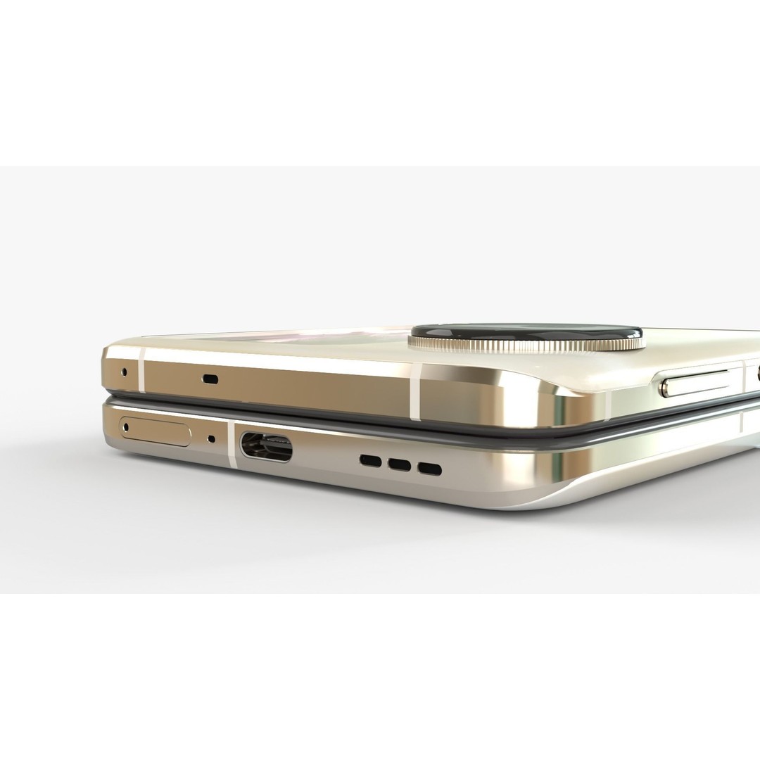 OPPO Find N3 Flip 3D Model – Rigged Animated Phone, FBX, OBJ - View 10
