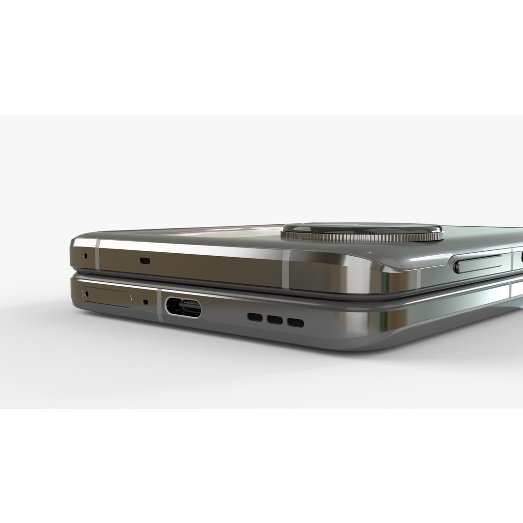 OPPO Find N3 Flip 3D Model – Rigged Animated Phone, FBX, OBJ - View 11