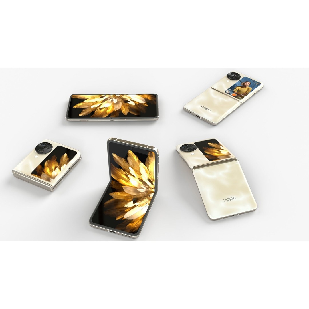 OPPO Find N3 Flip 3D Model – Rigged Animated Phone, FBX, OBJ - View 3