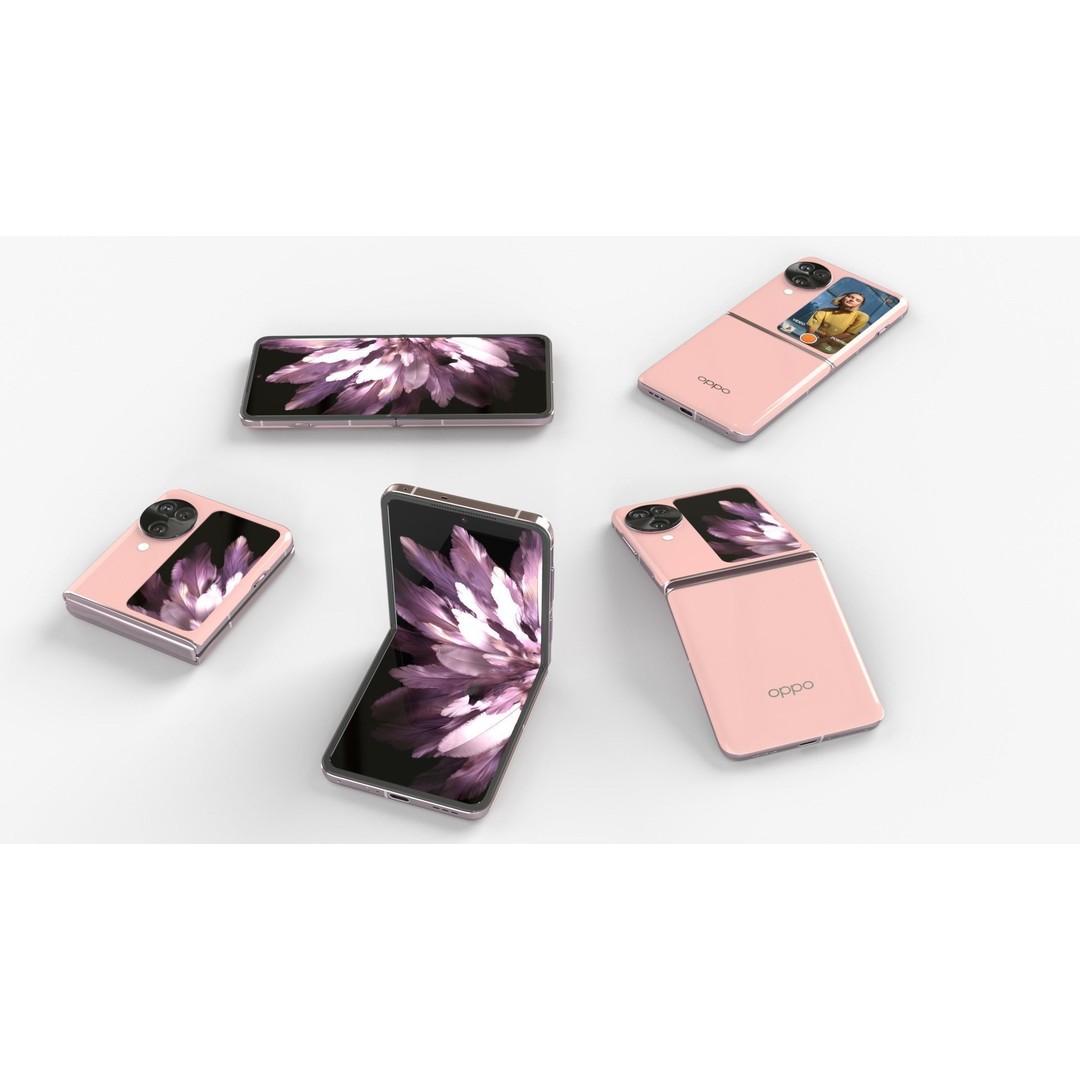 OPPO Find N3 Flip 3D Model – Rigged Animated Phone, FBX, OBJ - View 4