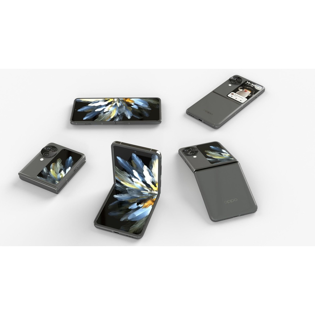 OPPO Find N3 Flip 3D Model – Rigged Animated Phone, FBX, OBJ - View 5