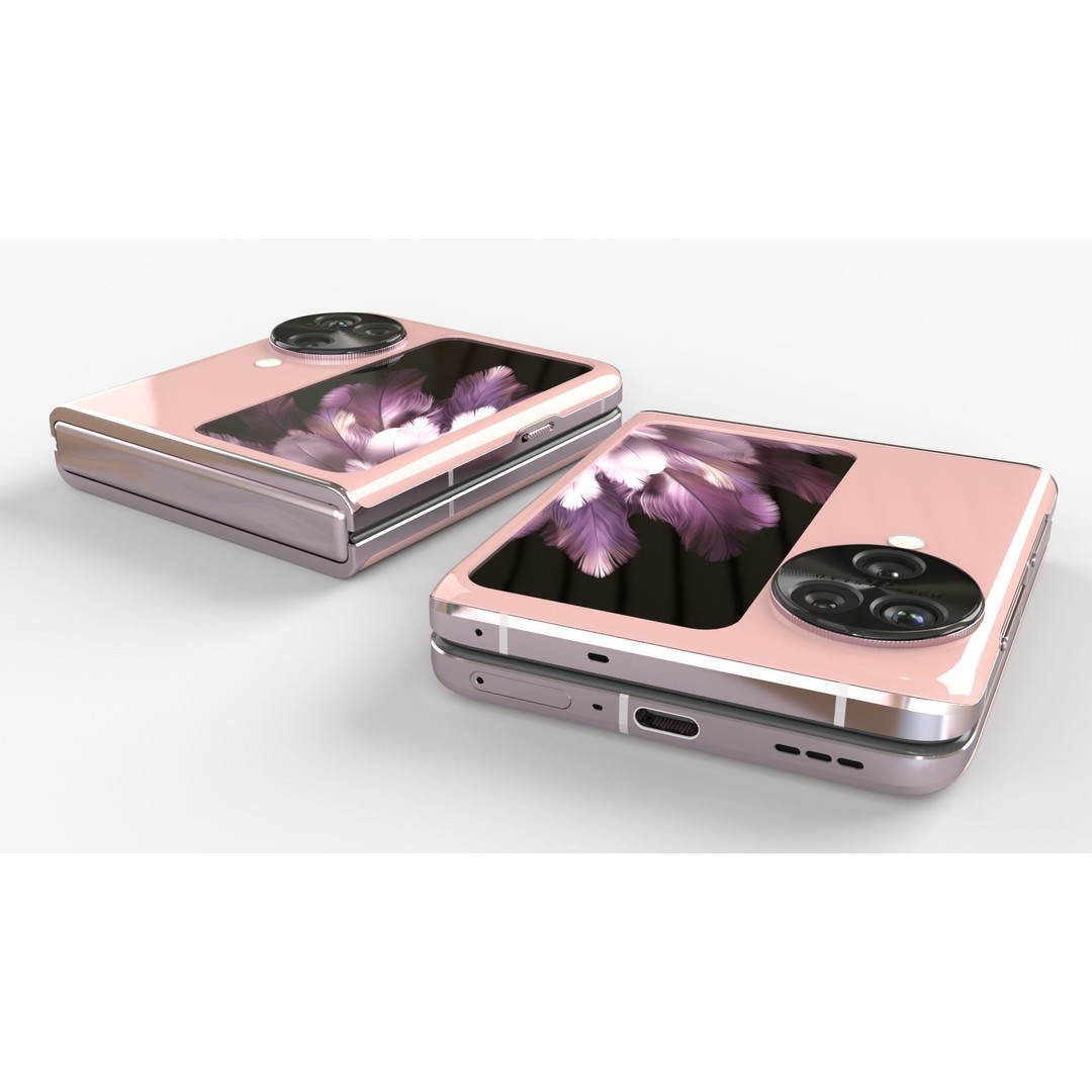 OPPO Find N3 Flip 3D Model – Rigged Animated Phone, FBX, OBJ - View 6