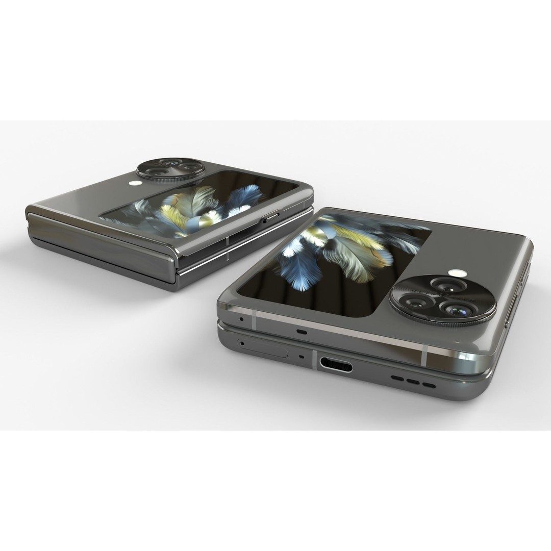OPPO Find N3 Flip 3D Model – Rigged Animated Phone, FBX, OBJ - View 7