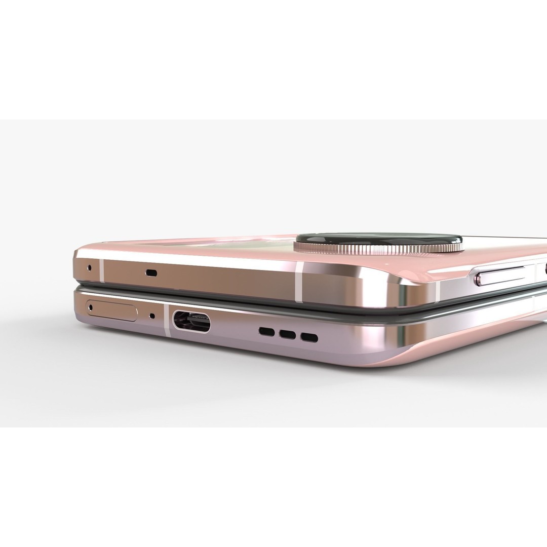 OPPO Find N3 Flip 3D Model – Rigged Animated Phone, FBX, OBJ - View 9