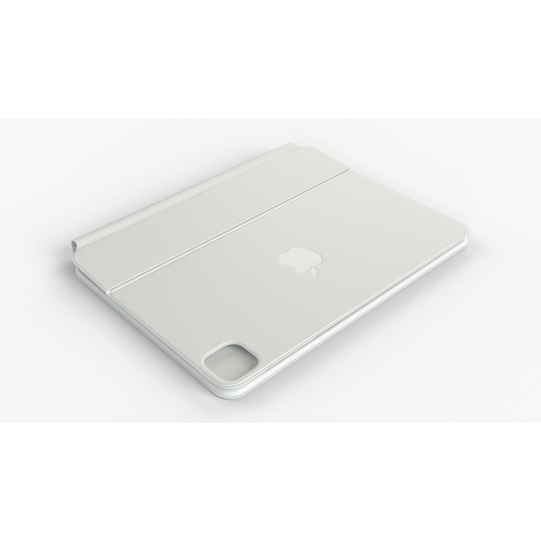 Apple iPad Air 2024 3D Model – Starlight Collection with Keyboard & Pencil - View 13