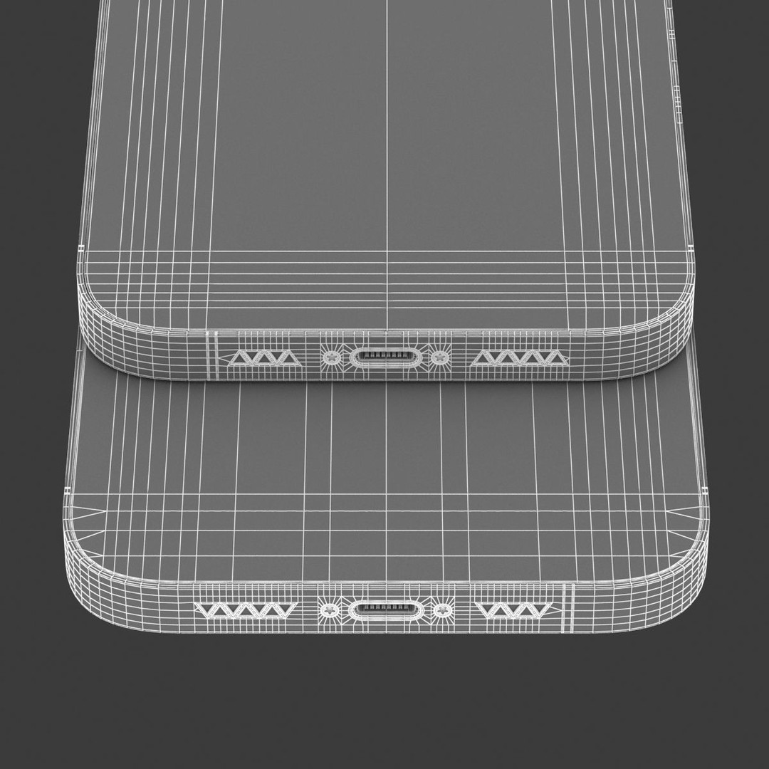 Generic Smartphone 3D Model – Realistic Low Poly PBR Asset, FBX, OBJ