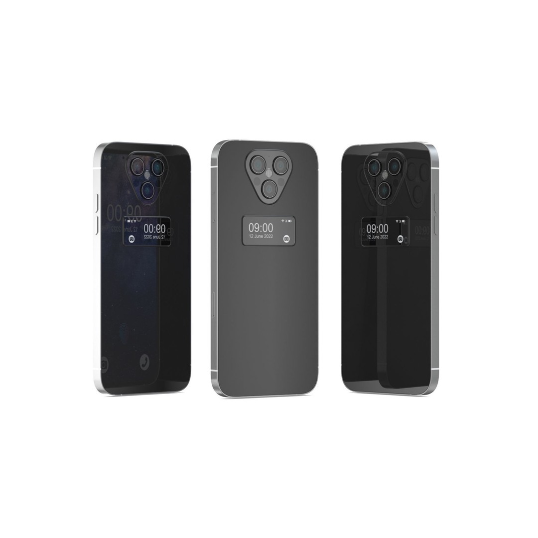 Generic Smartphone 3D Model – Realistic Low Poly PBR Asset, FBX, OBJ - View 11