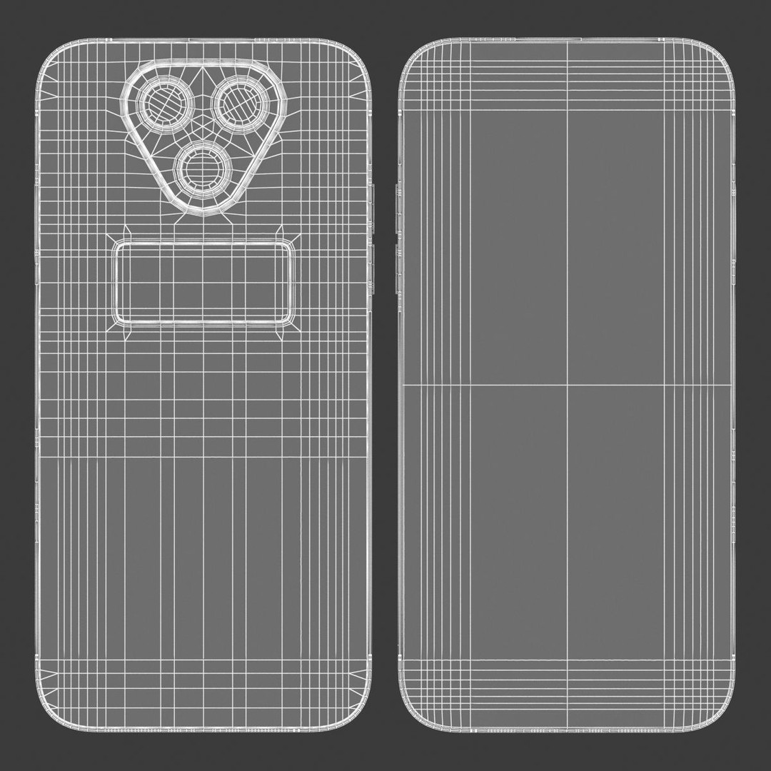 Generic Smartphone 3D Model – Realistic Low Poly PBR Asset, FBX, OBJ - View 13