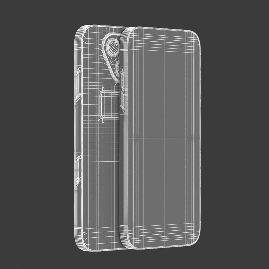 Generic Smartphone 3D Model – Realistic Low Poly PBR Asset, FBX, OBJ - View 14