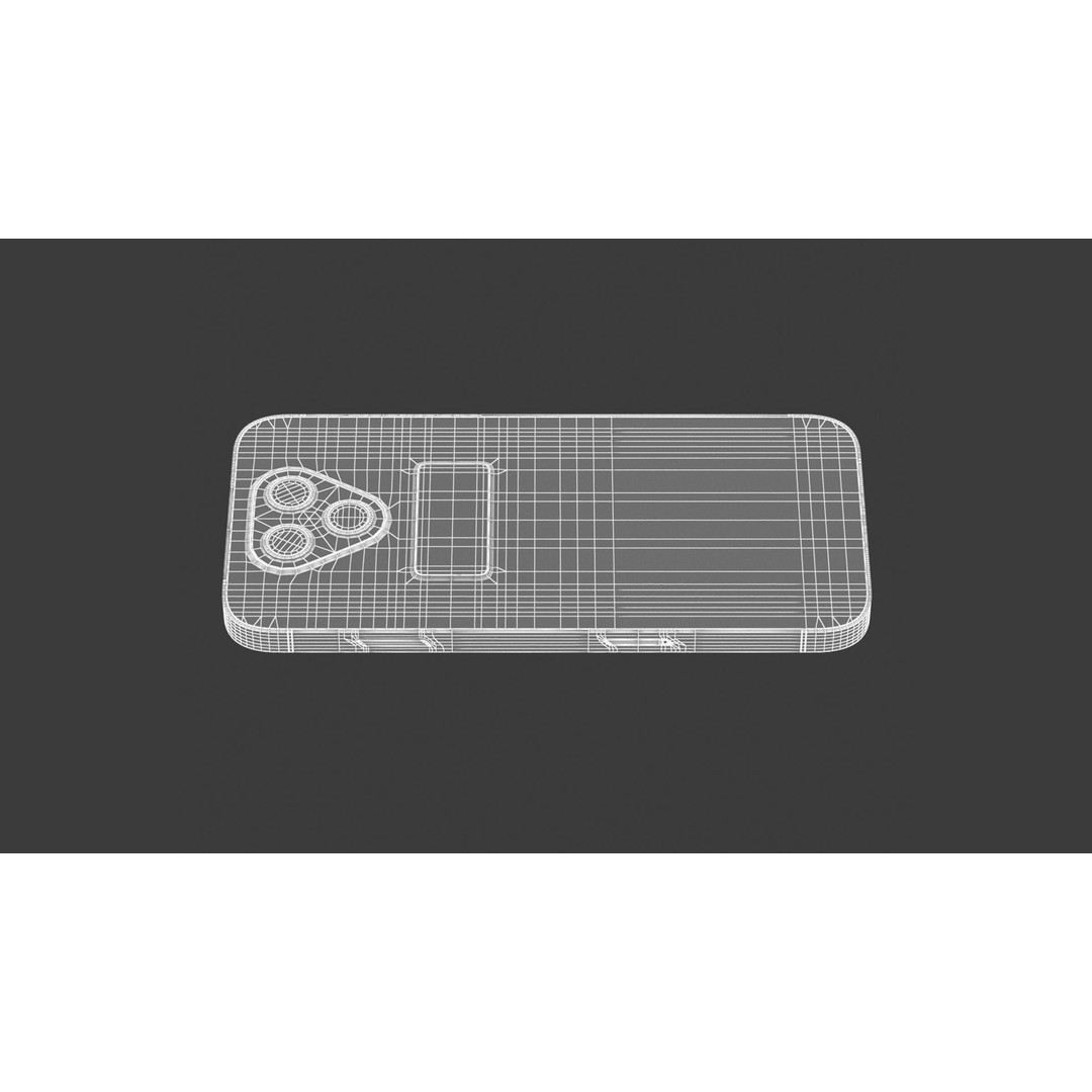 Generic Smartphone 3D Model – Realistic Low Poly PBR Asset, FBX, OBJ - View 15