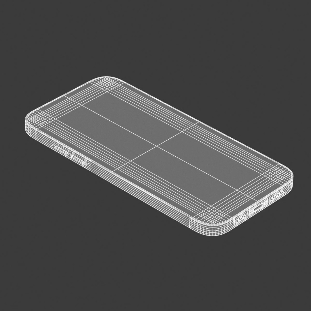 Generic Smartphone 3D Model – Realistic Low Poly PBR Asset, FBX, OBJ - View 17