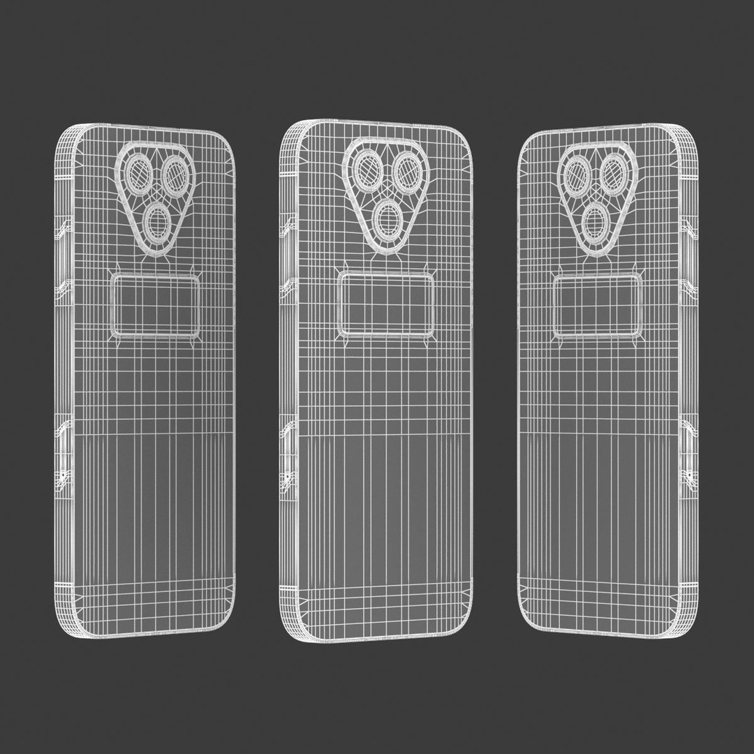 Generic Smartphone 3D Model – Realistic Low Poly PBR Asset, FBX, OBJ - View 21