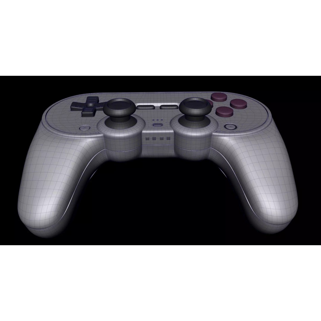 Xbox Controllers 3D Model – Low Poly Game Asset, FBX, OBJ, PBR