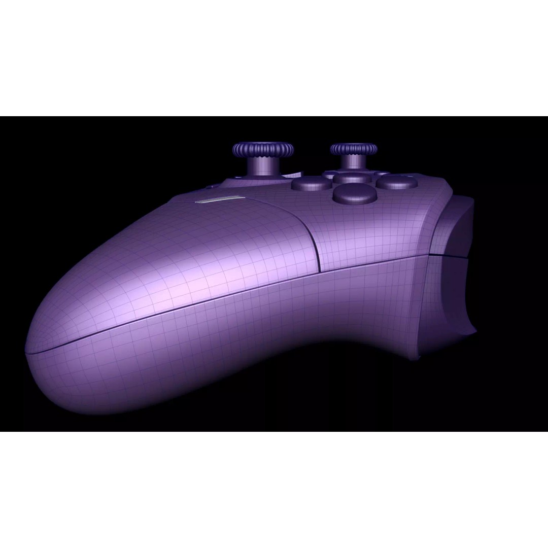 Xbox Controllers 3D Model – Low Poly Game Asset, FBX, OBJ, PBR - View 18