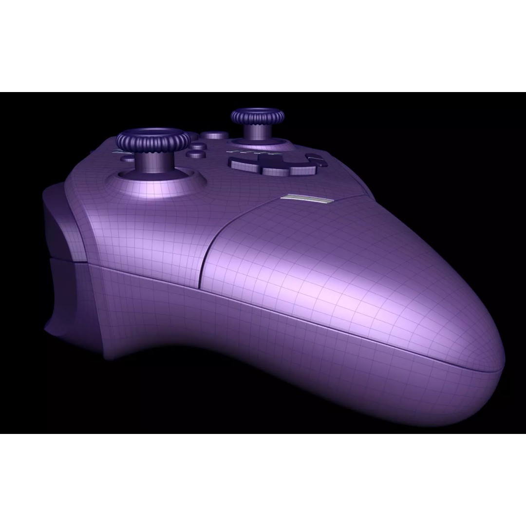 Xbox Controllers 3D Model – Low Poly Game Asset, FBX, OBJ, PBR - View 19