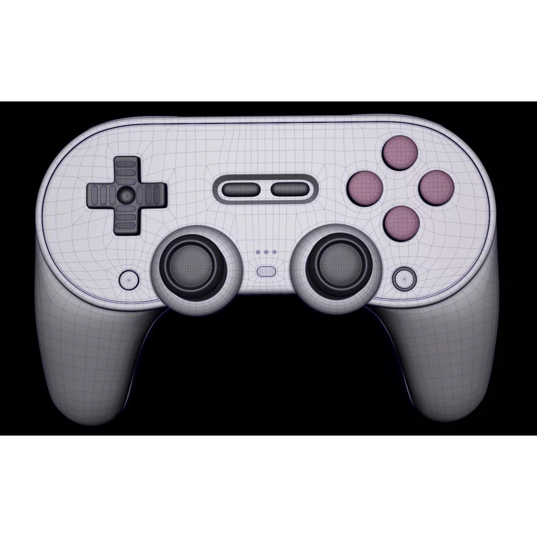 Xbox Controllers 3D Model – Low Poly Game Asset, FBX, OBJ, PBR - View 20