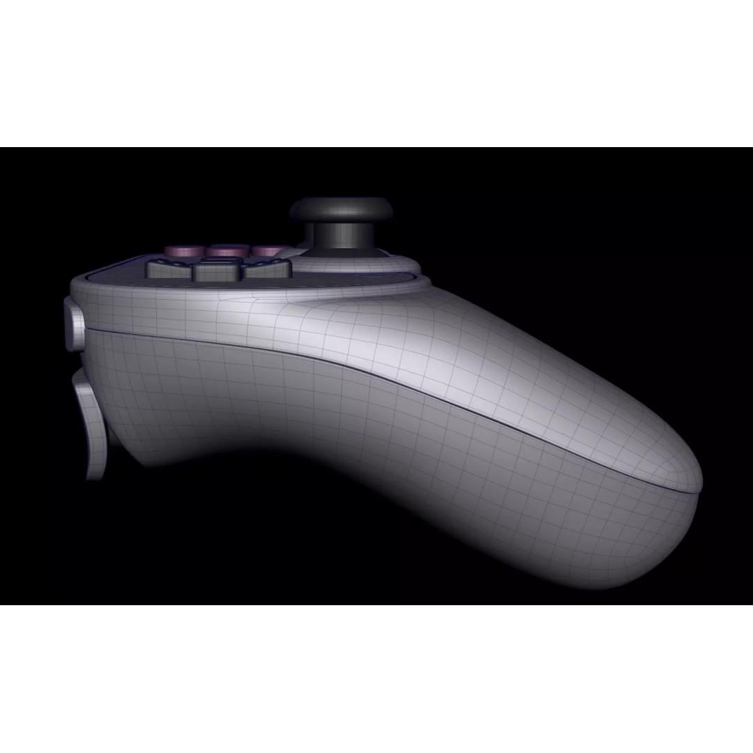 Xbox Controllers 3D Model – Low Poly Game Asset, FBX, OBJ, PBR - View 22
