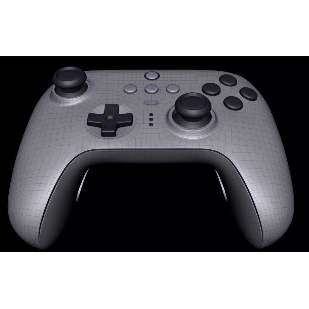 Xbox Controllers 3D Model – Low Poly Game Asset, FBX, OBJ, PBR - View 6