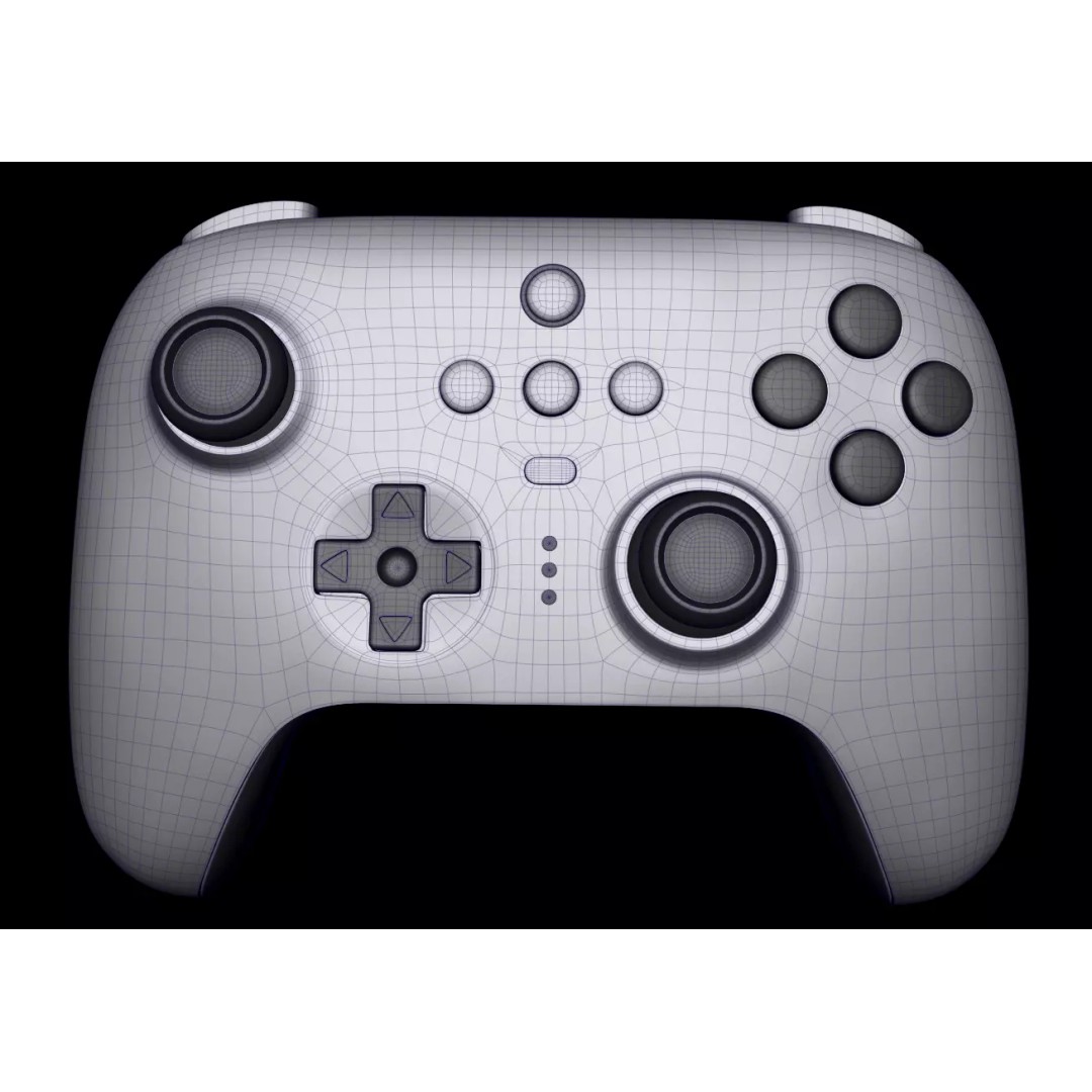 Xbox Controllers 3D Model – Low Poly Game Asset, FBX, OBJ, PBR - View 7