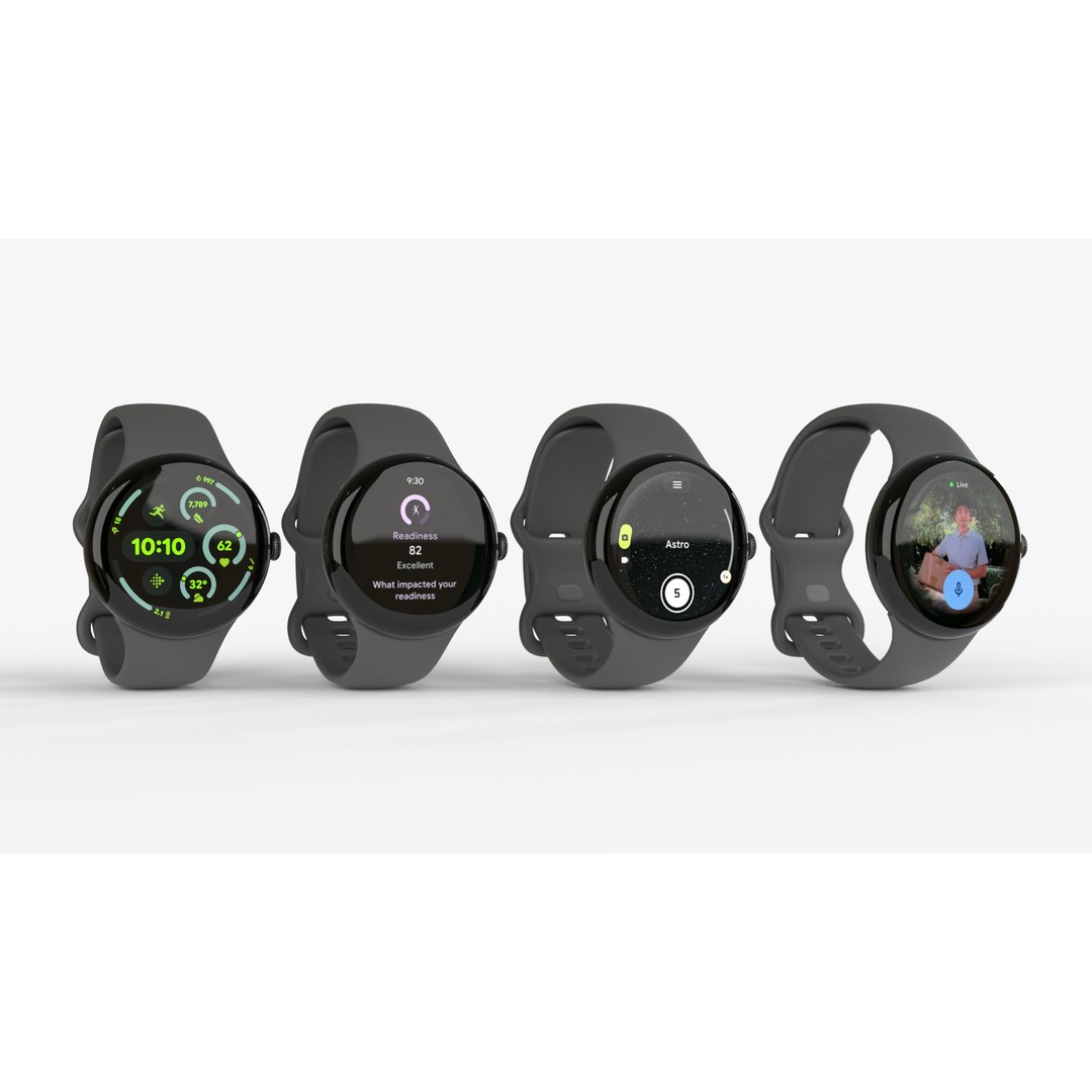 Pixel Watch 3 3D Model – Obsidian Style with PBR Textures, FBX & GLB - View 3