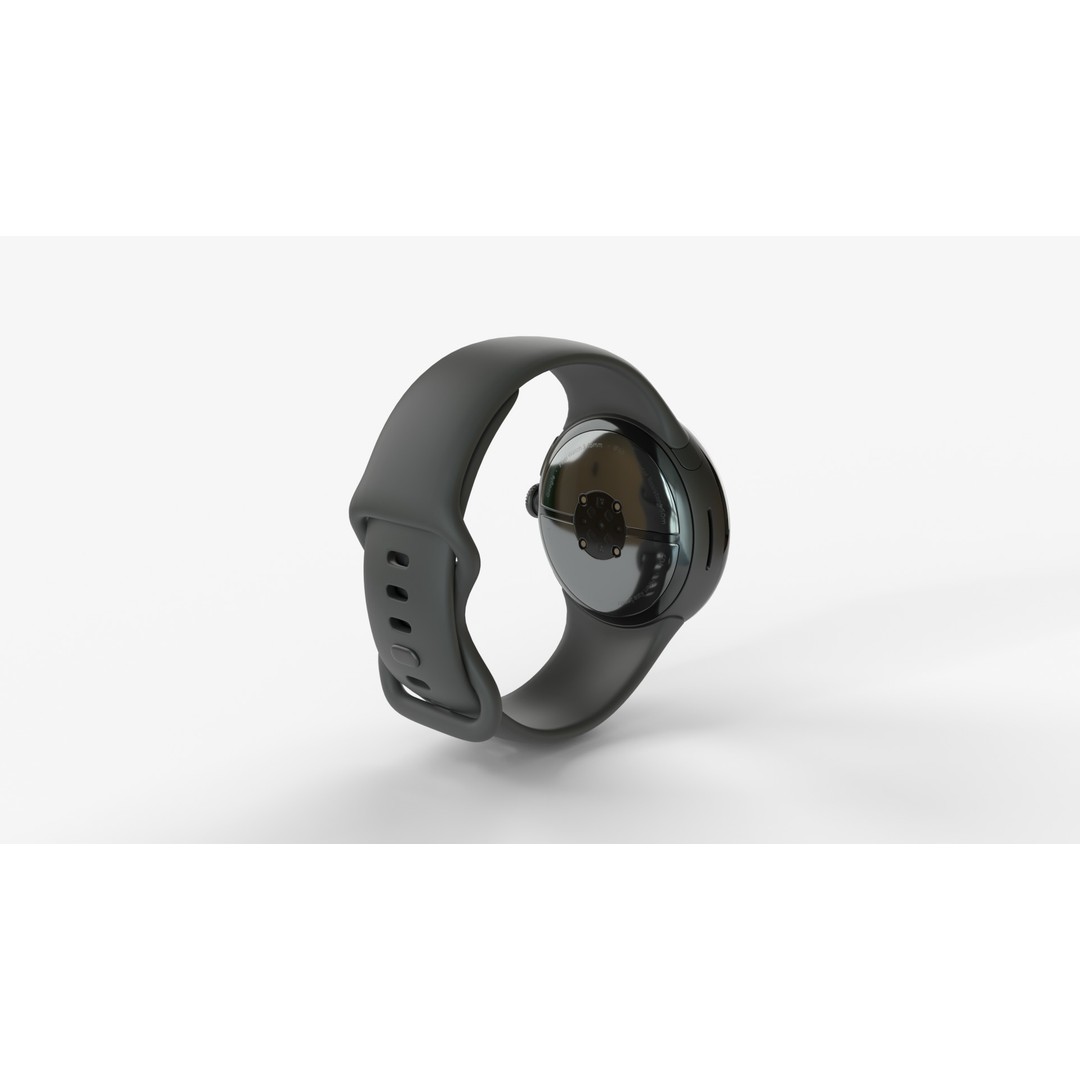 Pixel Watch 3 3D Model – Obsidian Style with PBR Textures, FBX & GLB - View 5