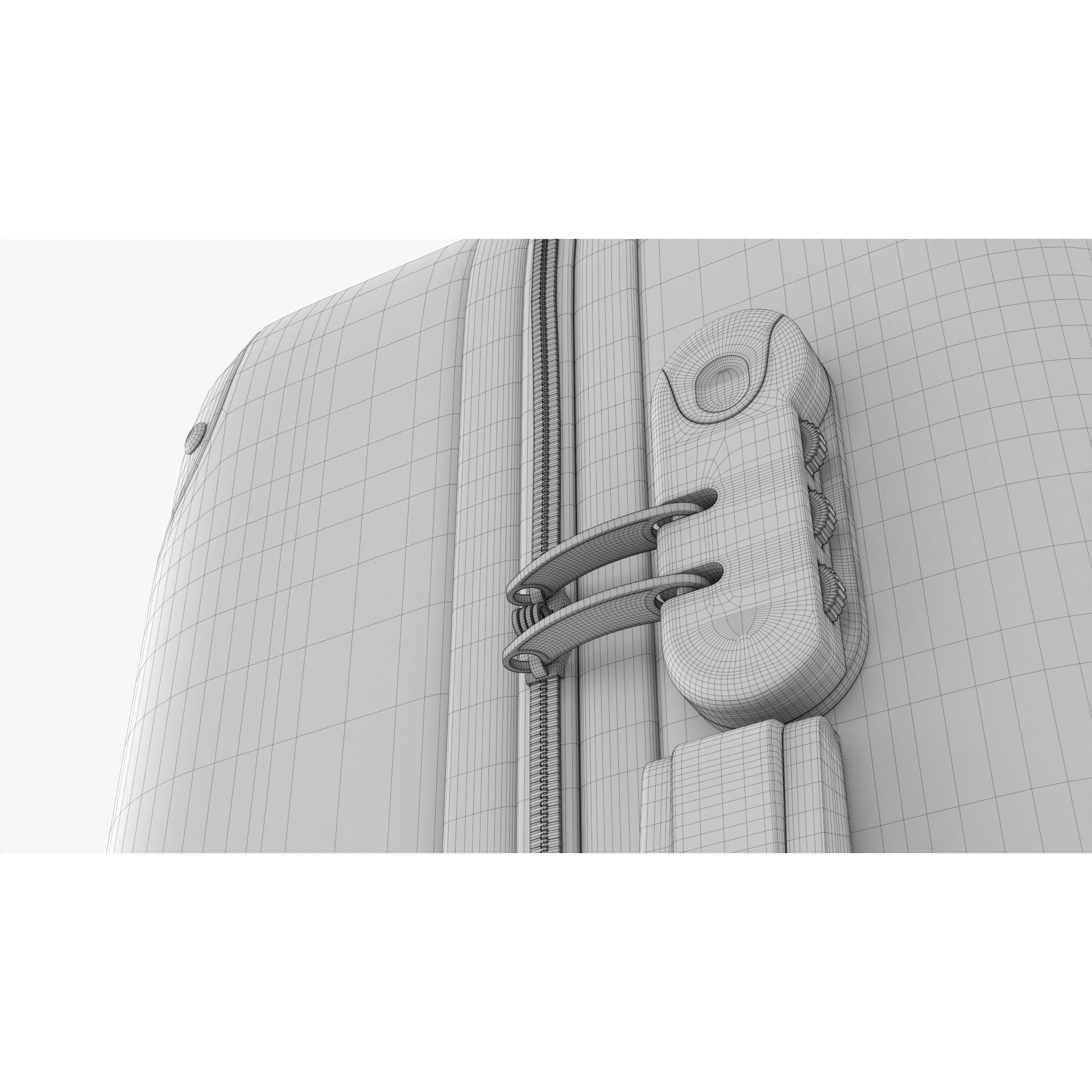 Medium Hardshell Suitcase on Wheels - Game-Ready 3D Model - View 15