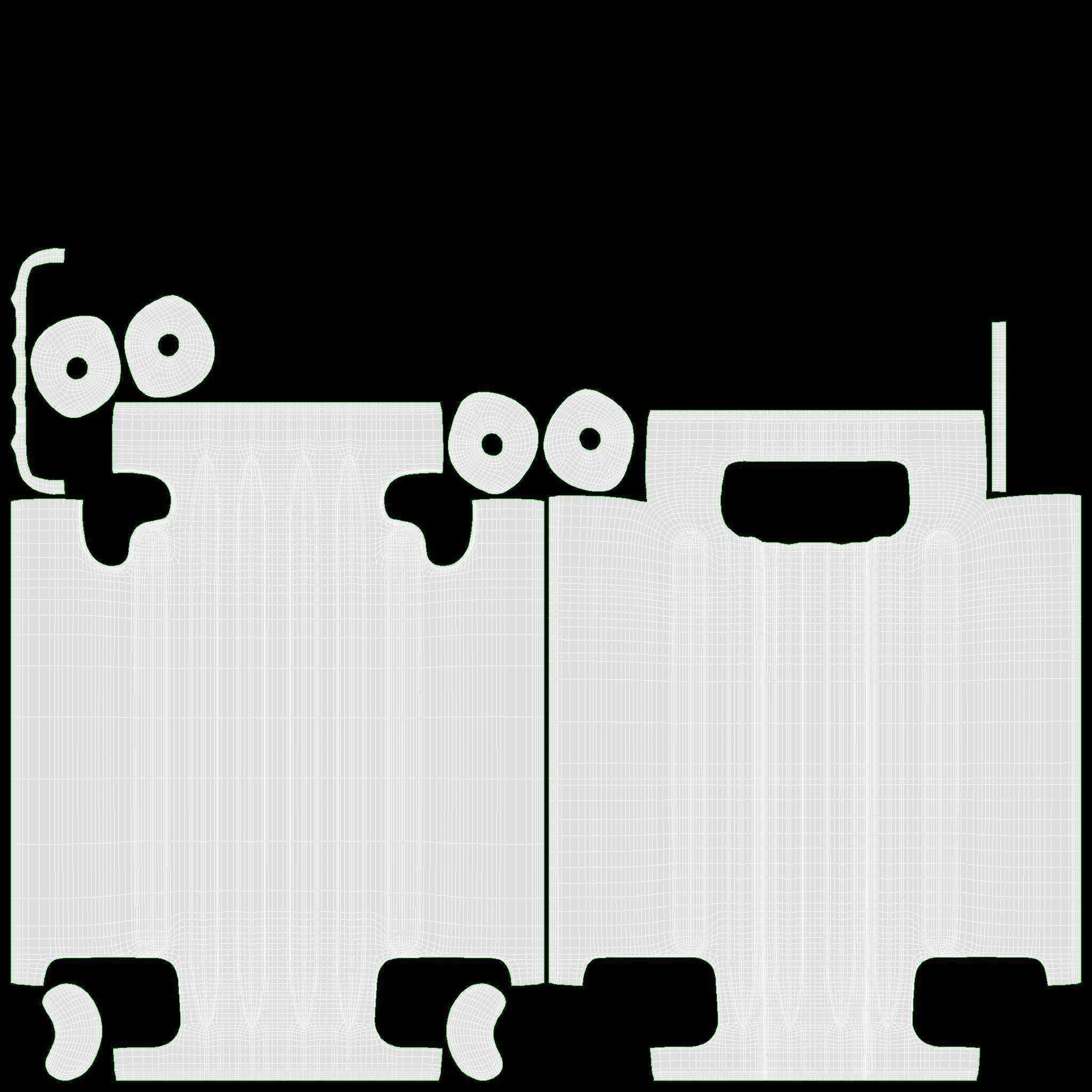 Medium Hardshell Suitcase on Wheels - Game-Ready 3D Model - View 21