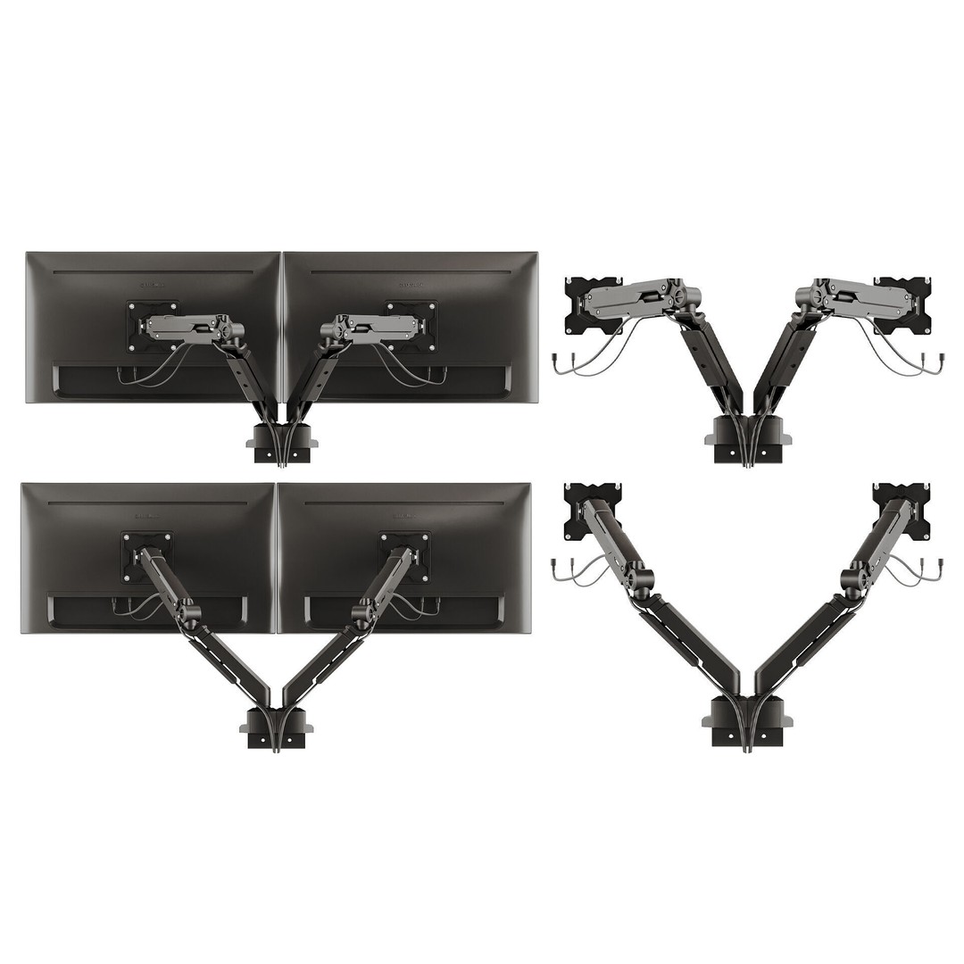 Samsung Monitors and ONKRON G90 Bracket 3D Model – PBR Textured, FBX, OBJ - View 5
