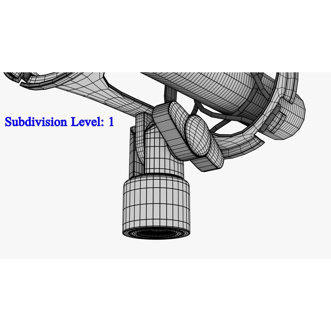 Shotgun Microphone 3D Model – PBR Audio Equipment, FBX & OBJ - View 32