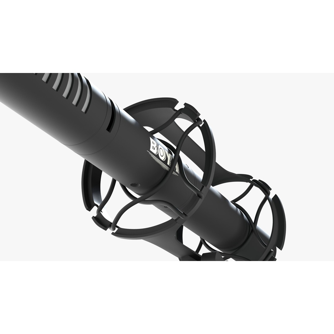 Shotgun Microphone 3D Model – PBR Audio Equipment, FBX & OBJ - View 8