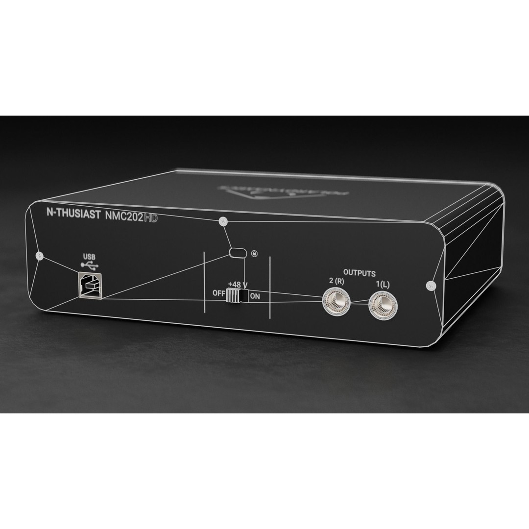 NMC202HD Audio Interface 3D Model – Low Poly Game Asset, FBX, OBJ - View 15