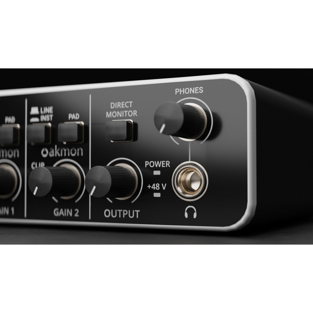 NMC202HD Audio Interface 3D Model – Low Poly Game Asset, FBX, OBJ - View 19