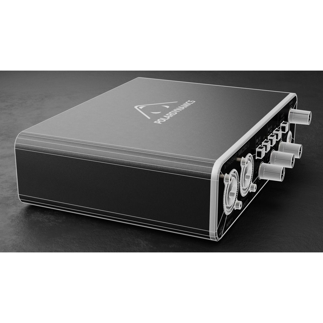 NMC202HD Audio Interface 3D Model – Low Poly Game Asset, FBX, OBJ - View 7