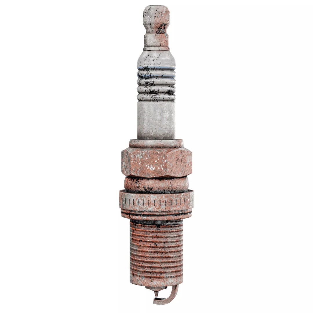 Spark Plug 3D Model – Low Poly PBR Asset for Games, FBX, Blender - View 11