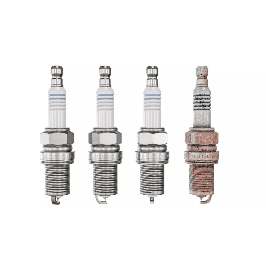 Spark Plug 3D Model – Low Poly PBR Asset for Games, FBX, Blender - View 16