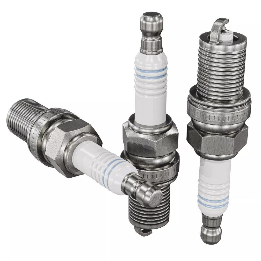 Spark Plug 3D Model – Low Poly PBR Asset for Games, FBX, Blender - View 20