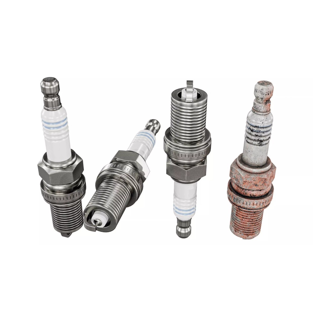 Spark Plug 3D Model – Low Poly PBR Asset for Games, FBX, Blender - View 4