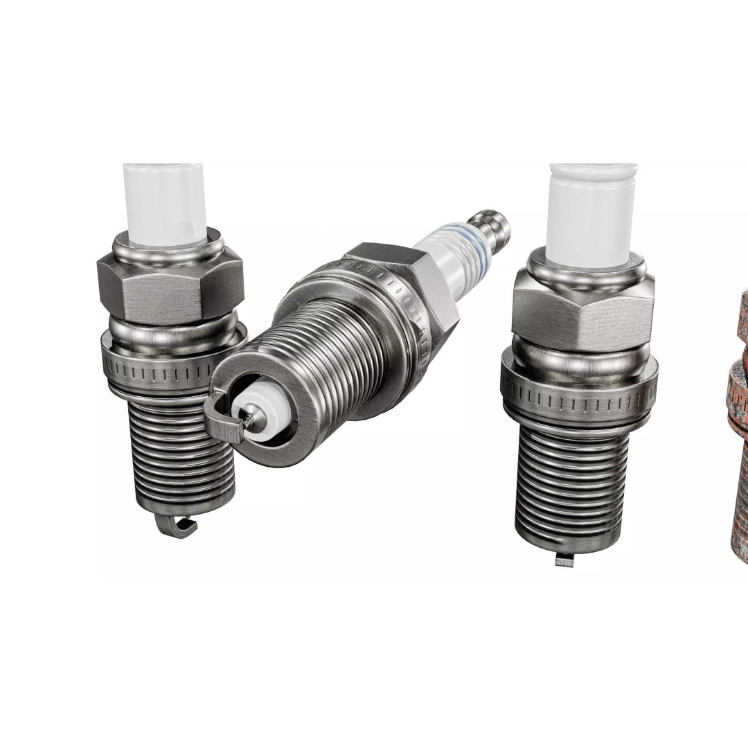 Spark Plug 3D Model – Low Poly PBR Asset for Games, FBX, Blender - View 5