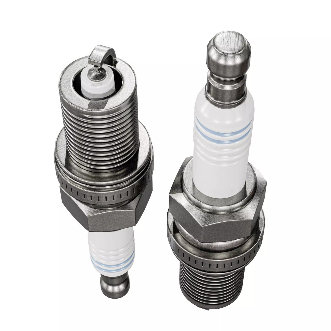Spark Plug 3D Model – Low Poly PBR Asset for Games, FBX, Blender - View 8