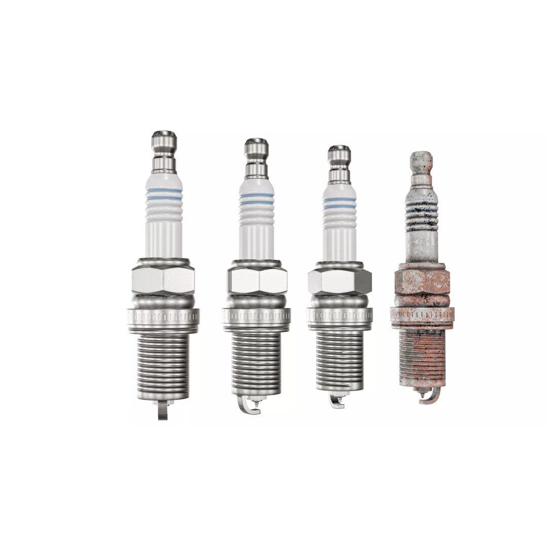 Spark Plug 3D Model – Low Poly PBR Asset for Games, FBX, Blender - View 9