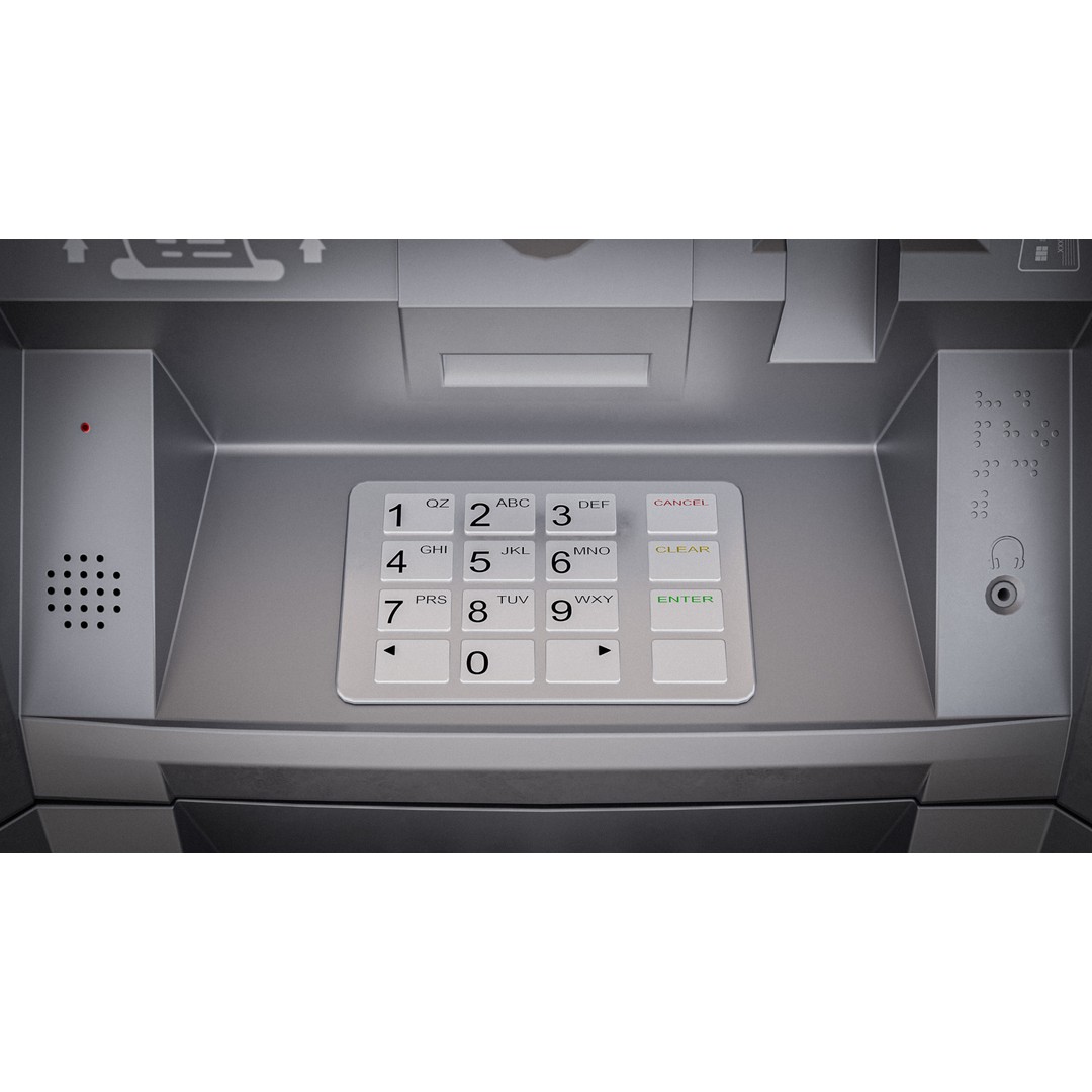 ATM Machine 3D Model – Low Poly PBR Asset for Games, FBX - View 11