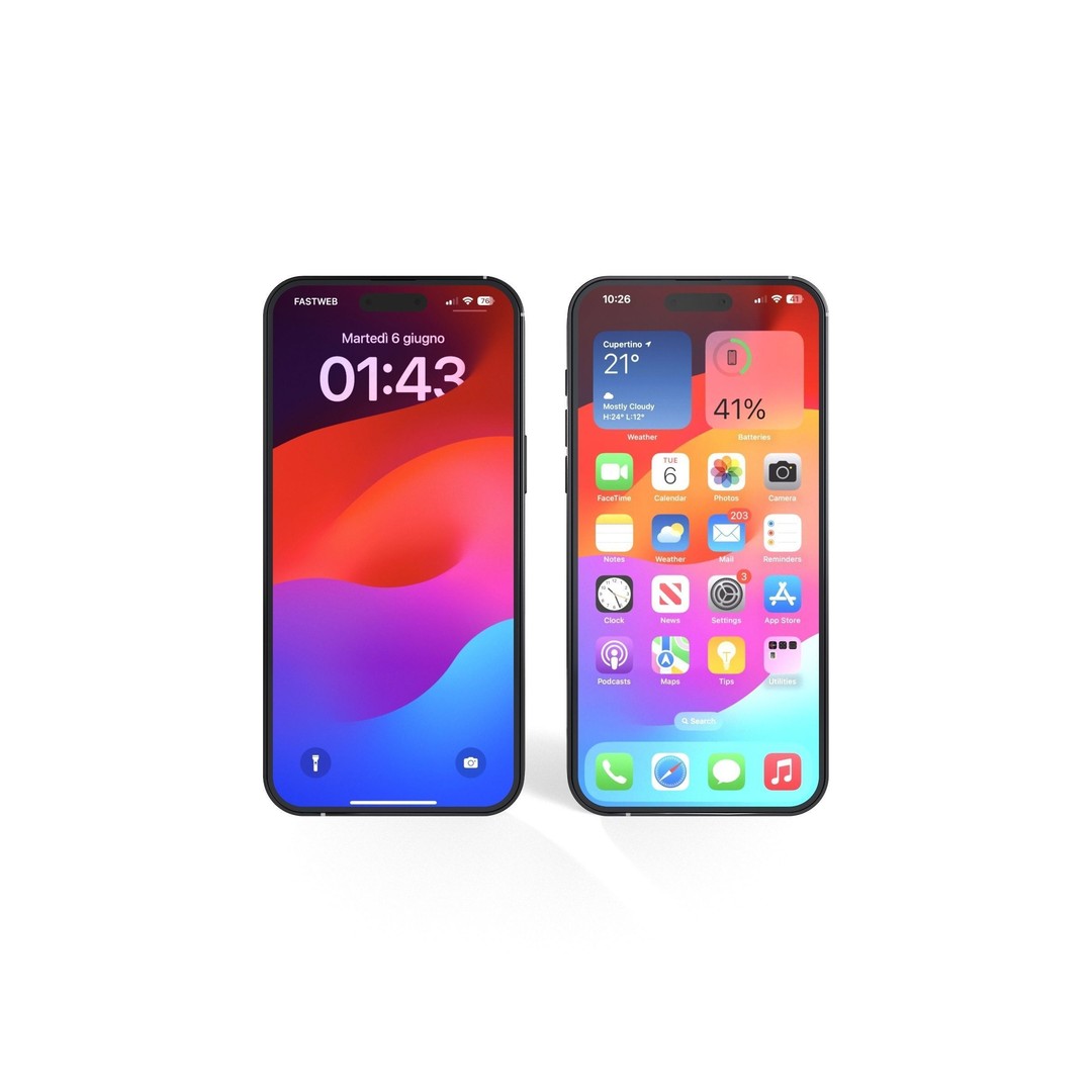 iPhone 15 Pro Max 3D Model – Low Poly Game Asset, PBR, Multiple Formats - View 4
