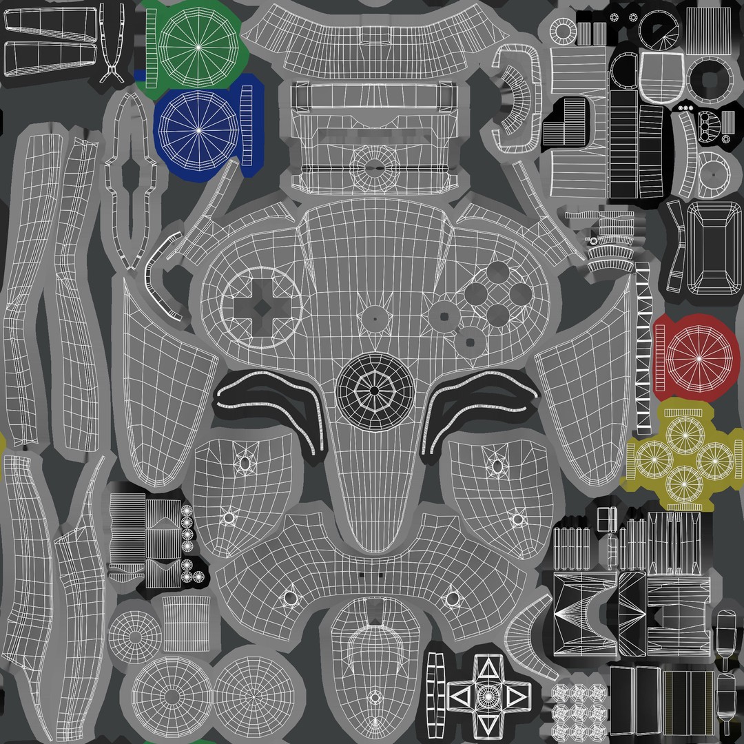 Nintendo 64 3D Model – Low Poly Game Asset, FBX, PBR Textures
