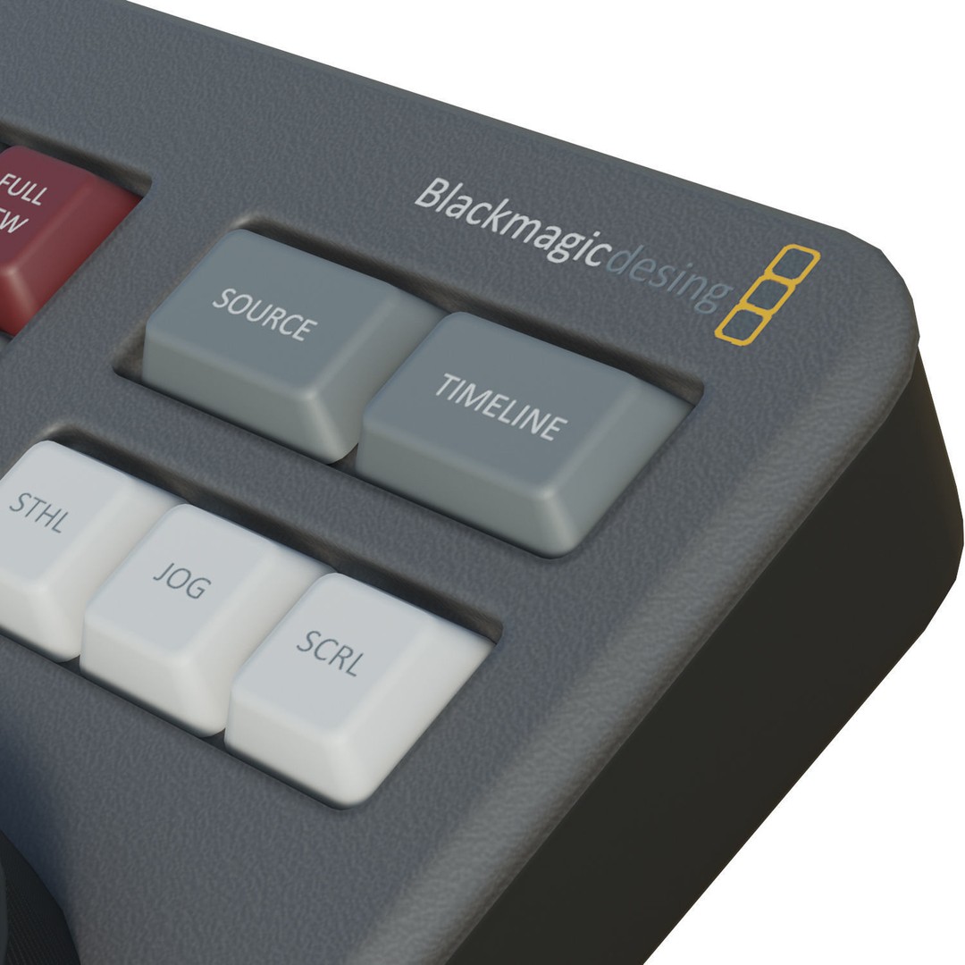 Blackmagic Speed Editor 3D Model – Low Poly Game Ready Asset, FBX - View 11