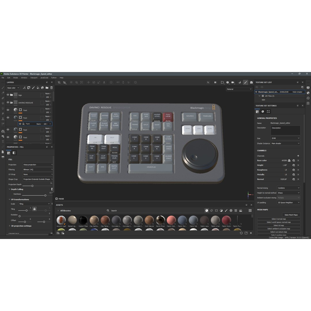 Blackmagic Speed Editor 3D Model – Low Poly Game Ready Asset, FBX - View 14