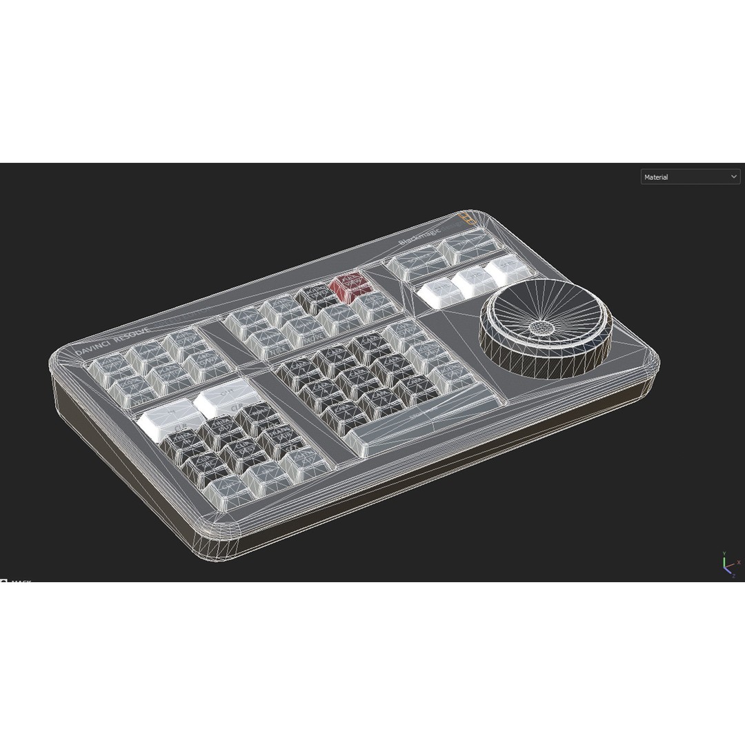 Blackmagic Speed Editor 3D Model – Low Poly Game Ready Asset, FBX - View 15